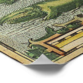 IJslandse kaart 1590 Poster (Hoek)