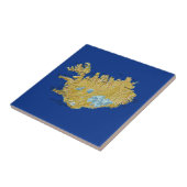 IJslandse Kaart Tegeltje (Zijkant)