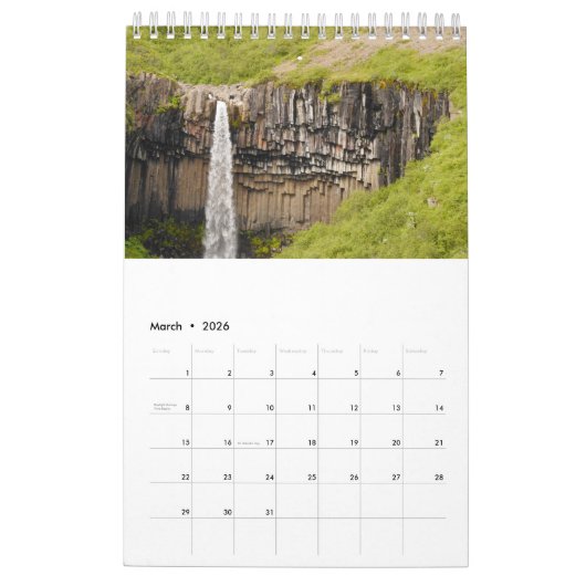 IJslandse kalender (Mar 2026)