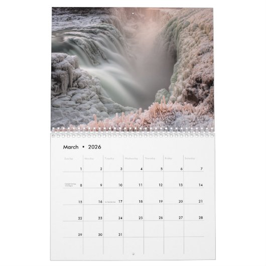 IJslandse kalender (Mar 2026)