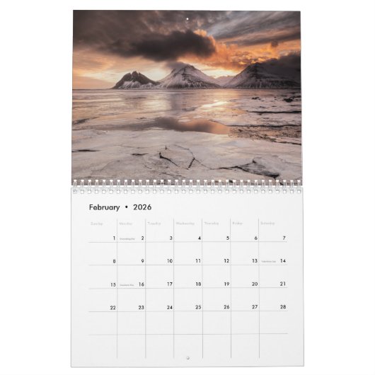IJslandse kalender (Feb 2026)