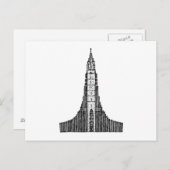 IJslandse kathedraal (Hallgrimskirkja) Briefkaart (Voorkant / Achterkant)