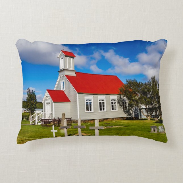IJslandse kerk Accent Kussen (Voorkant)