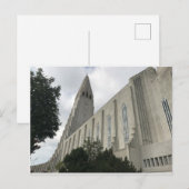 IJslandse kerk Briefkaart (Voorkant / Achterkant)