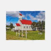 IJslandse kerk Fleece Deken (Voorkant (Horizontaal))