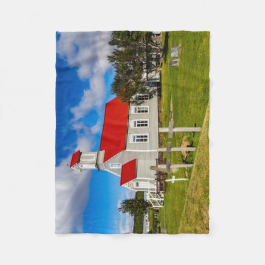 IJslandse kerk Fleece Deken (Voorkant)