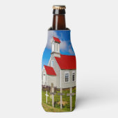 IJslandse kerk Flesjeskoeler (Fles Voorkant)