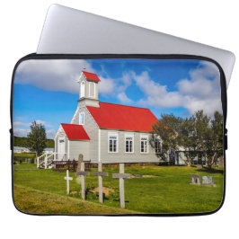 IJslandse kerk Laptop Sleeve