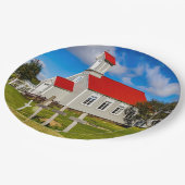 IJslandse kerk Papieren Bordje (Gekanteld)