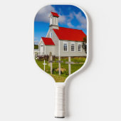 IJslandse kerk Pickleball Paddle (Achterkant)