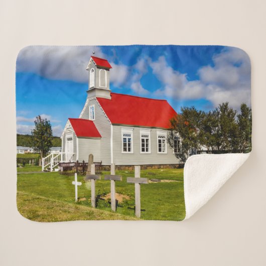 IJslandse kerk Sherpa Deken (Voorkant (horizontaal))