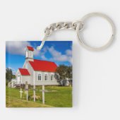 IJslandse kerk Sleutelhanger (Achterkant)