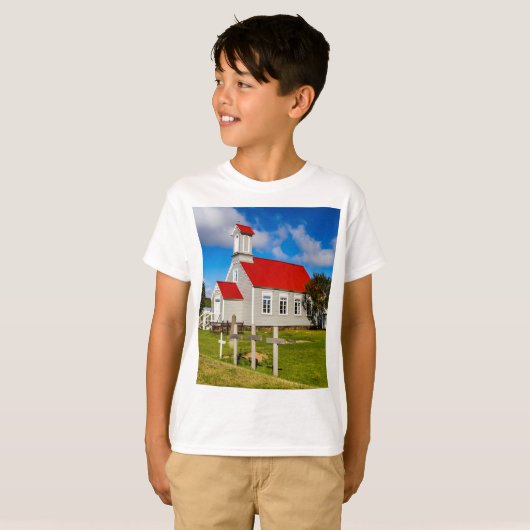 IJslandse kerk T-shirt (Voorkant volledig)
