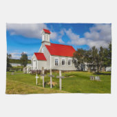 IJslandse kerk Theedoek (Horizontaal)