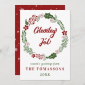 IJslandse kerst, aangepast Feestdagenkaart (Voorkant / Achterkant)