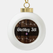 IJslandse kerst, Gleðileg jól Keramische Bal Ornament (Voorkant)