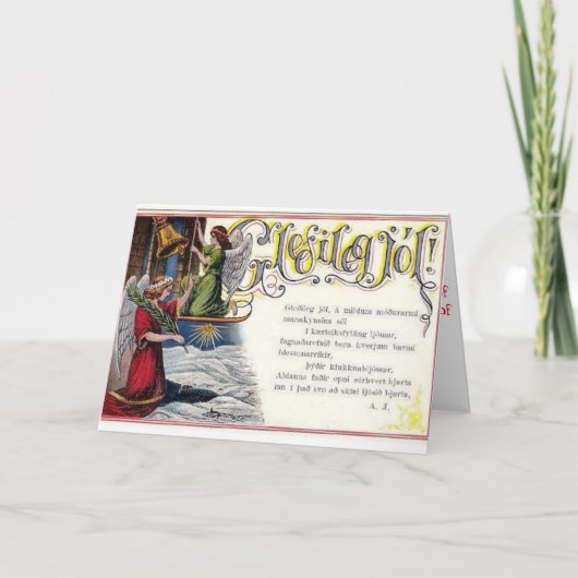 IJslandse kerst Kaart (Voorkant)