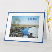 IJslandse kerstkunst door Pola.B.Alex Kaart (Gele Bloem)