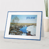 IJslandse kerstkunst door Pola.B.Alex Kaart (Voorkant)
