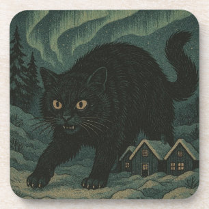 IJslandse Kerstmis jul Kat Bier Onderzetter