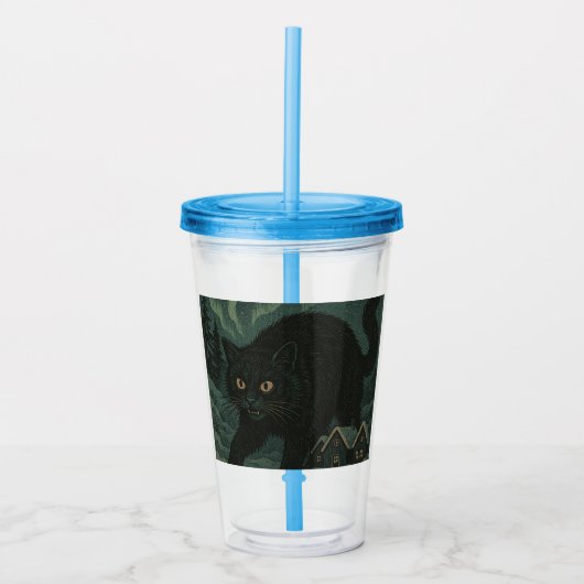 IJslandse Kerstmis julkat Acryl Drinkbeker (Voorkant)