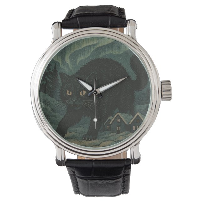 IJslandse Kerstmis julkat  Horloge (Voorkant)