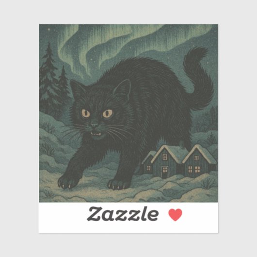 IJslandse Kerstmis julkat  Sticker (Vel)