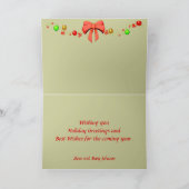 Ijslandse Kerstmis van het Silhouet van het Paard Feestdagen Kaart (Binnen)