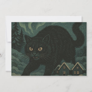 IJslandse Kerstmis Yule Kat Bedankkaart