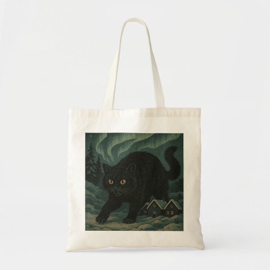 IJslandse Kerstmis Yule Kat Tote Bag (Voorkant)