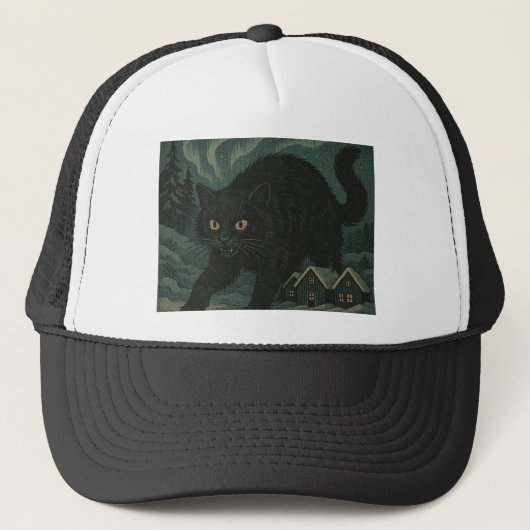 IJslandse Kerstmis Yule Kat Trucker Pet (Voorkant)