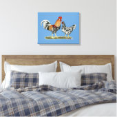 IJslandse kippen Canvas Afdruk (Insitu (Slaapkamer))