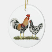 IJslandse kippen Keramisch Ornament (Links)