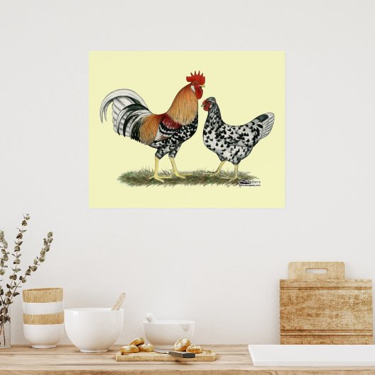 IJslandse kippen Poster (Keuken)