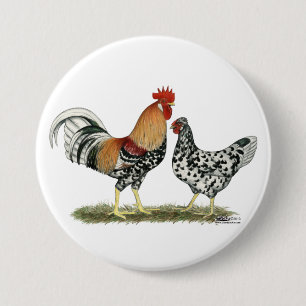 IJslandse kippen Ronde Button 7,6 Cm