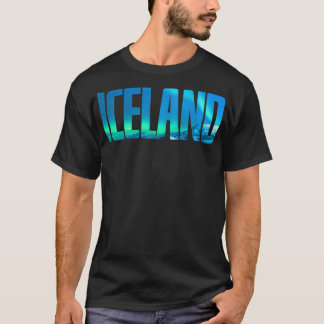 IJslandse lampjes Reykjavik Vacaties IJsland T-shirt