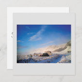 IJslandse landcapwinter Feestdagenkaart (Voorkant / Achterkant)