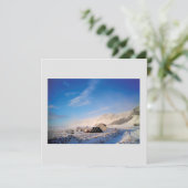 IJslandse landcapwinter Feestdagenkaart (Staand voorkant)