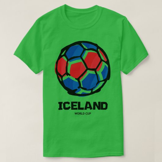 IJslandse landenvlag T-shirt (Design voorkant)