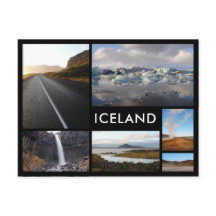 IJslandse landschappen met meervoudige foto-afbeel