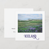 IJslandse landschapskaart, foto van Pola.B.Alex Feestdagenkaart (Voorkant / Achterkant)