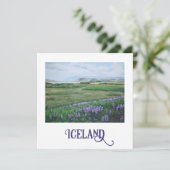 IJslandse landschapskaart, foto van Pola.B.Alex Feestdagenkaart (Staand voorkant)