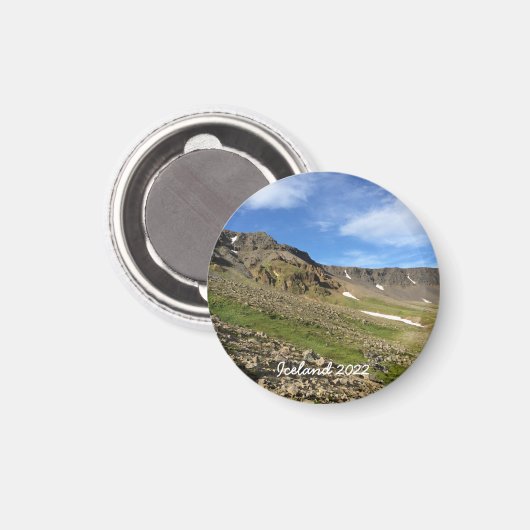 IJslandse landschapsmagneet Magneet (Voorkant / Achterkant)