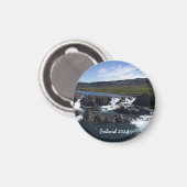 IJslandse landschapsmagneet Magneet (Voorkant / Achterkant)