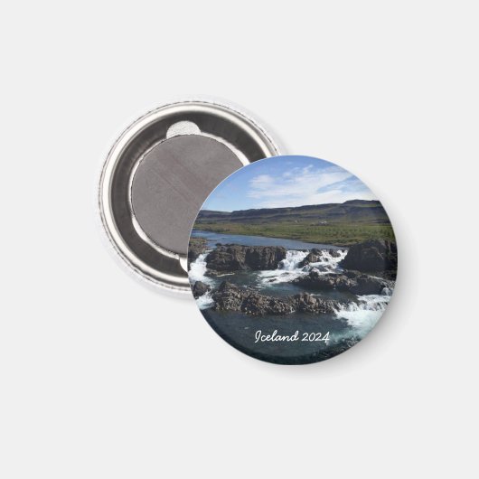 IJslandse landschapsmagneet Magneet (Voorkant / Achterkant)