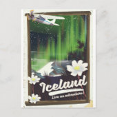 IJslandse  landschapsreisposter Briefkaart (Voorkant)