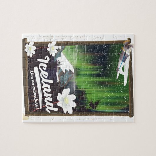IJslandse landschapsreisposter Legpuzzel (Horizontaal)