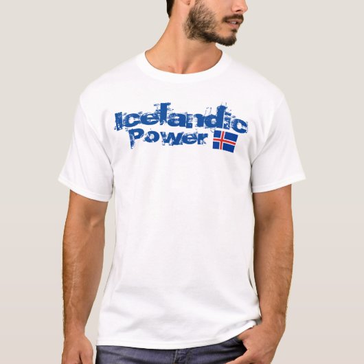 IJslandse Mannen voor elementaire T-Shirt (Voorkant)