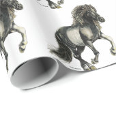 IJslandse merrie Brana Cadeaupapier (Rol Hoek)