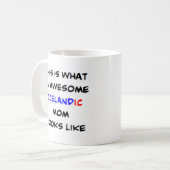 Ijslandse moeder, geweldig koffiemok (Voorkant links)
